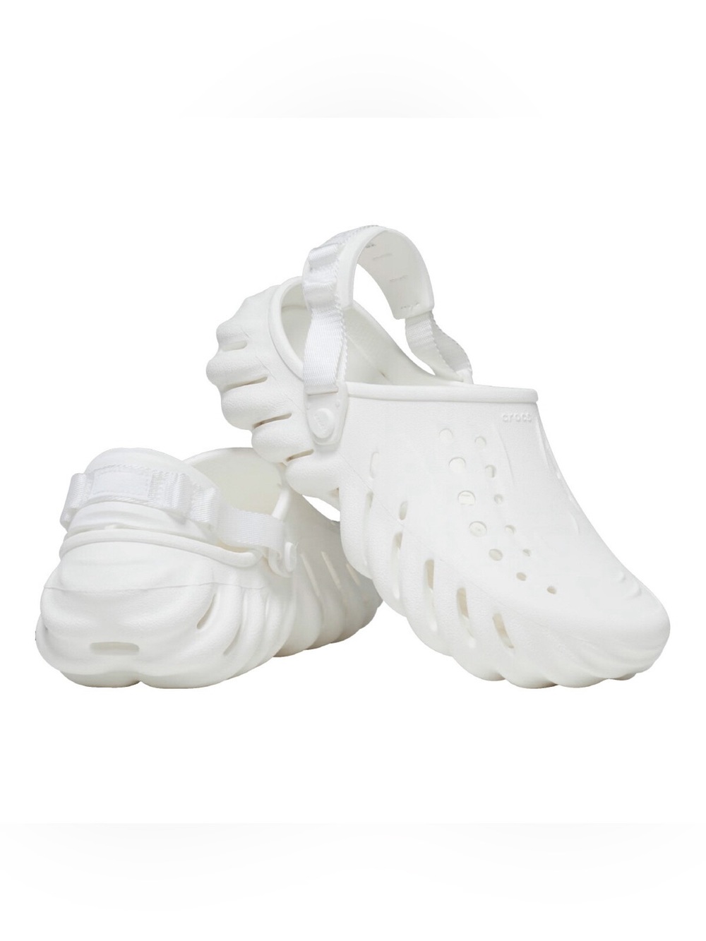 Crocs White Echo Clogs